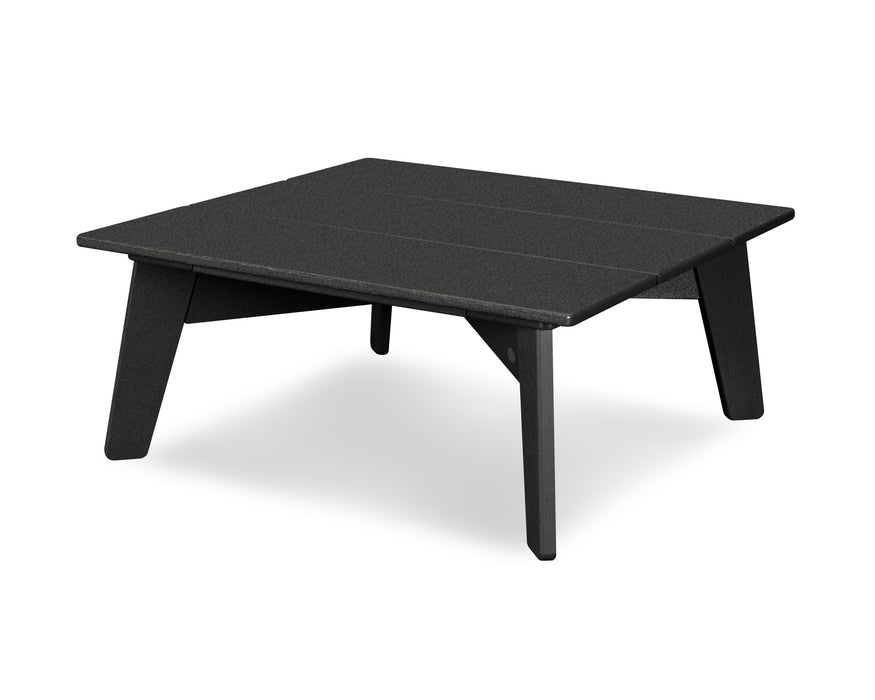 POLYWOOD Riviera Modern Conversation Table in Black