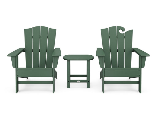 POLYWOOD Wave Collection 3-Piece Set in Green