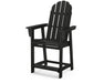 POLYWOOD® Vineyard Curveback Adirondack Counter Chair in Black