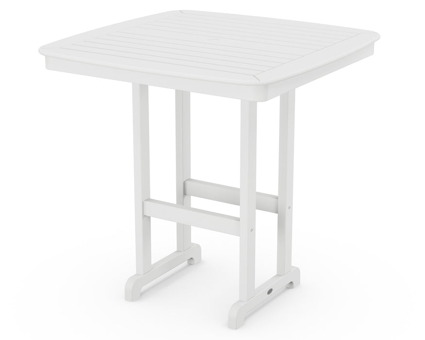 POLYWOOD Nautical 44" Bar Table in White