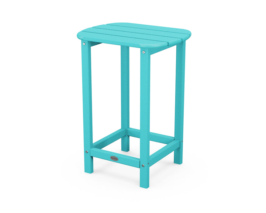 POLYWOOD South Beach 26" Counter Side Table in Aruba