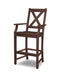 POLYWOOD Braxton Bar Arm Chair in Mahogany