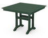POLYWOOD Farmhouse Trestle 37" Dining Table in Green