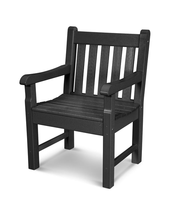 POLYWOOD Rockford Garden Arm Chair in Black