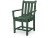 POLYWOOD Traditional Garden Dining Arm Chair in Green