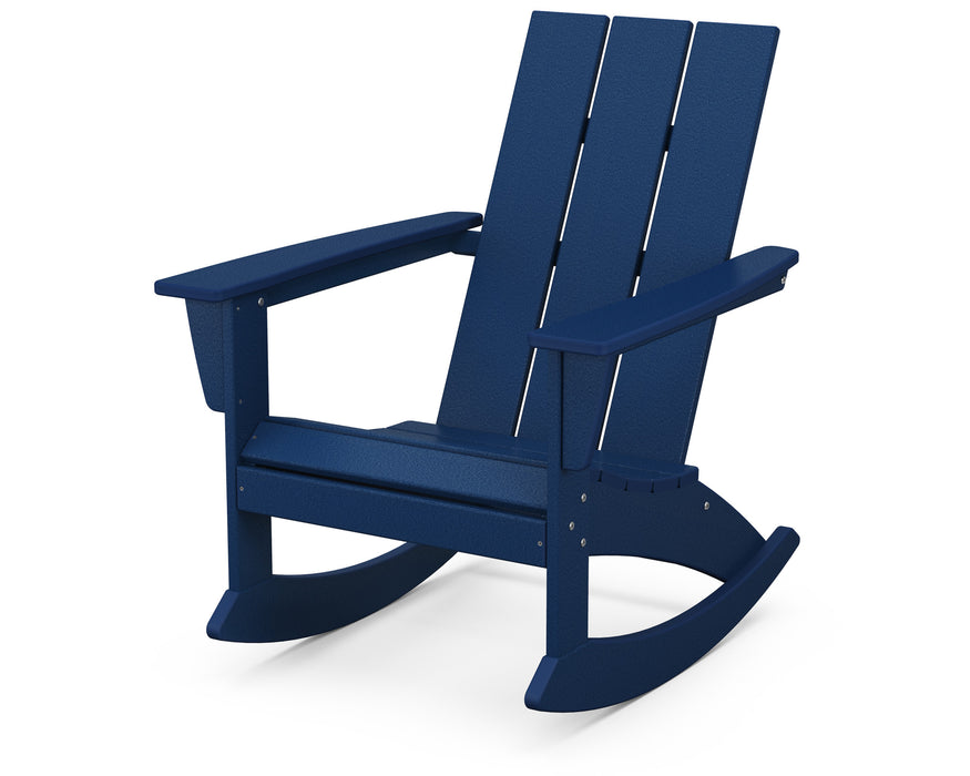POLYWOOD® Modern Adirondack Rocking Chair in Navy