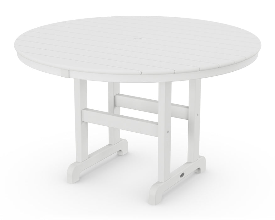 POLYWOOD Round 48" Dining Table in White