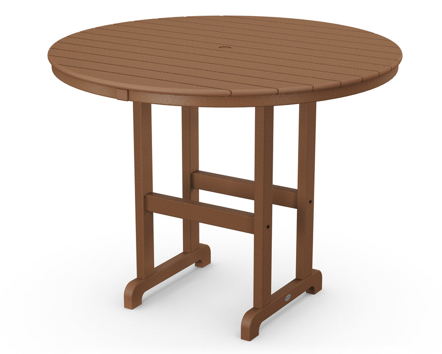 POLYWOOD Round 48" Counter Table in Teak
