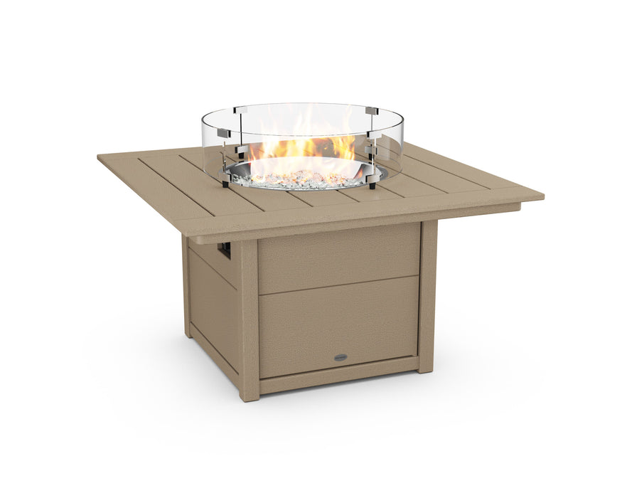 POLYWOOD Square 42" Fire Pit Table in Vintage Sahara
