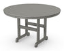 POLYWOOD Round 48" Dining Table in Slate Grey