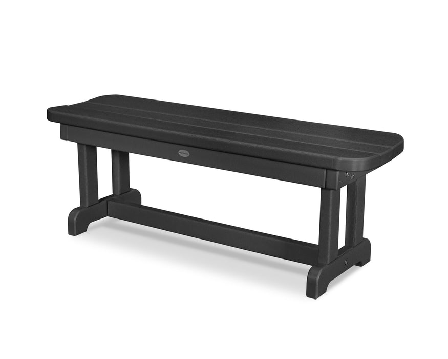 POLYWOOD Park 48" Backless Bench in Black