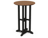 POLYWOOD® Contempo 24" Round Counter Table in Black / Teak