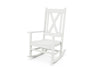 POLYWOOD Braxton Porch Rocking Chair in Vintage White