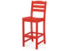 POLYWOOD La Casa Café Bar Side Chair in Sunset Red