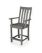 POLYWOOD Vineyard Counter Arm Chair in Slate Grey