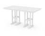 POLYWOOD Farmhouse 37" x 72" Counter Table in White