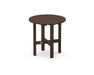 POLYWOOD Round 18" Side Table in Mahogany