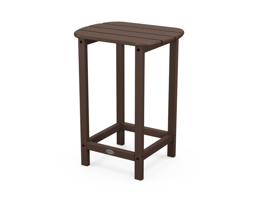 POLYWOOD South Beach 26" Counter Side Table in Mahogany