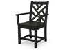 POLYWOOD Chippendale Dining Arm Chair in Black
