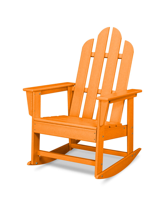 POLYWOOD Long Island Rocking Chair in Tangerine