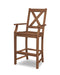 POLYWOOD Braxton Bar Arm Chair in Teak