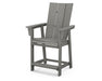 POLYWOOD® Modern Curveback Adirondack Counter Chair in Slate Grey