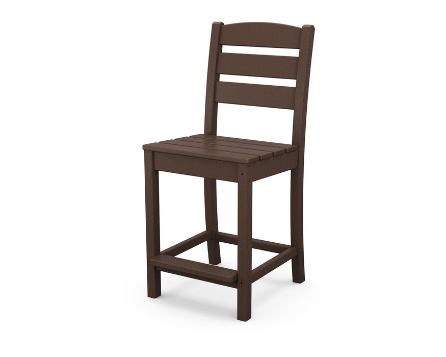 POLYWOOD Lakeside Counter Side Chair in Mahogany