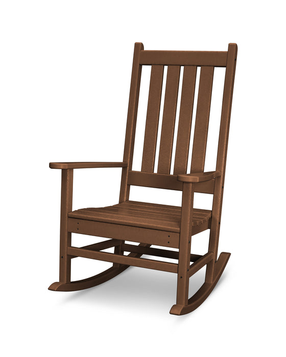 POLYWOOD Vineyard Porch Rocking Chair in Teak