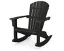 POLYWOOD Seashell Rocking Chair in Black