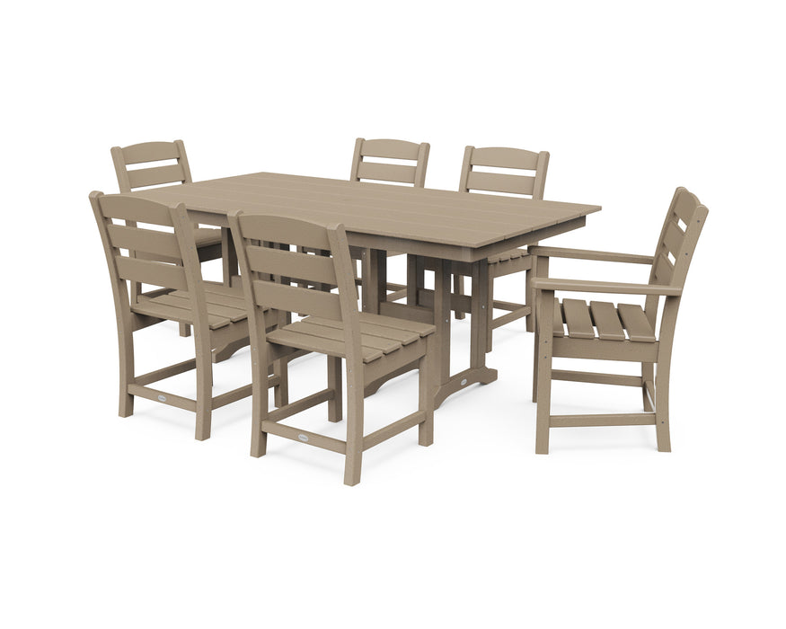 POLYWOOD Lakeside 7-Piece Farmhouse Dining Set — Outdoor Rooms by