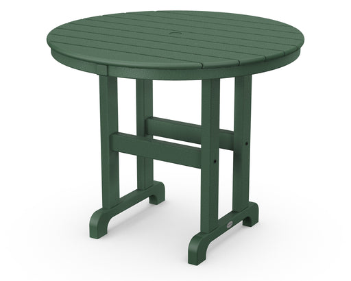 POLYWOOD Round 36" Dining Table in Green