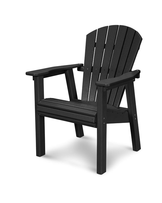 POLYWOOD Seashell Dining Chair in Black