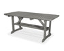 POLYWOOD Park 33" x 70" Harvester Picnic Table in Slate Grey