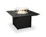 POLYWOOD Square 42" Fire Pit Table in Black