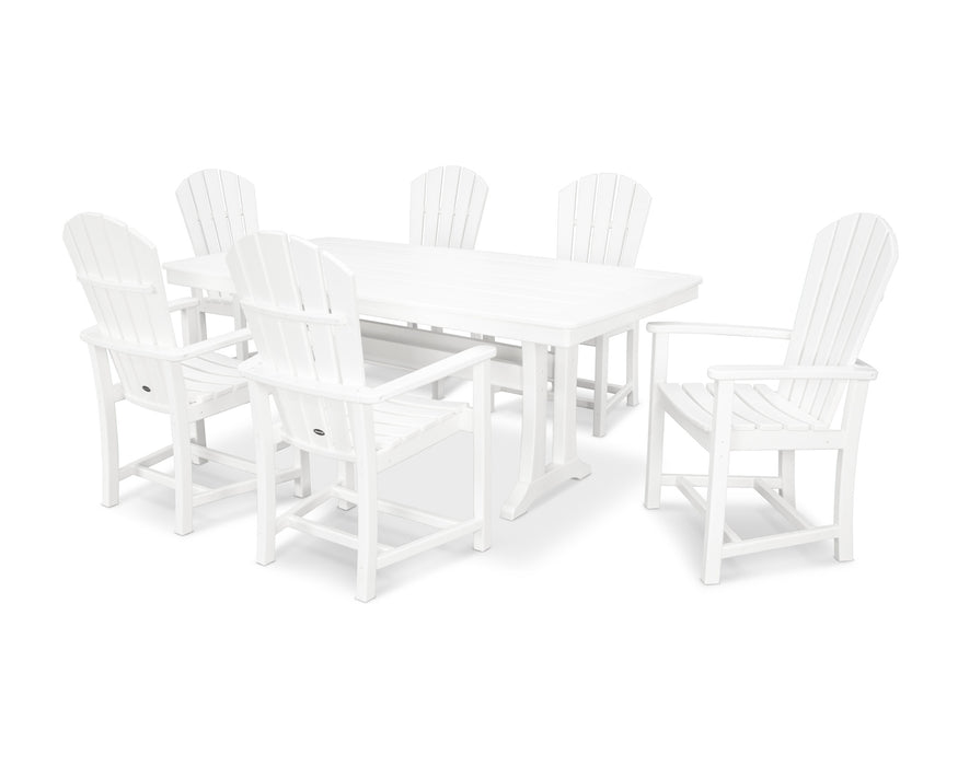 POLYWOOD 7 Piece  Palm Coast Dining Set in White