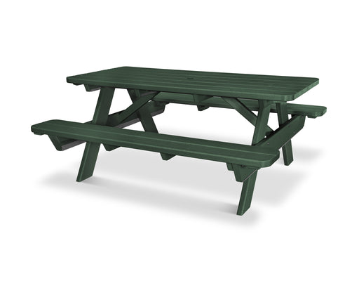 POLYWOOD Park 72" Picnic Table in White