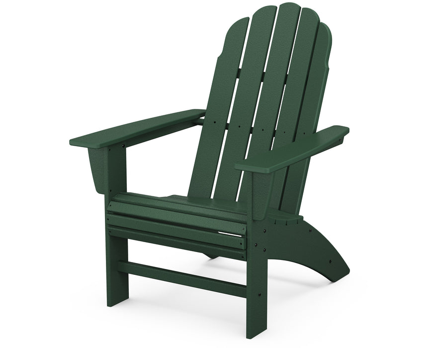 POLYWOOD Vineyard Curveback Adirondack Chair in Green