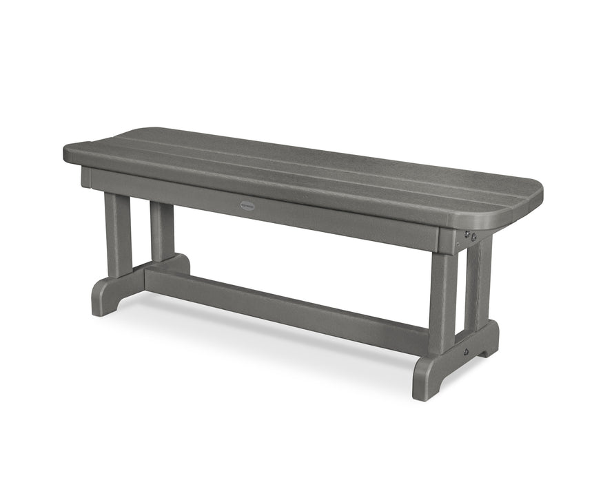 POLYWOOD Park 48" Backless Bench in Slate Grey