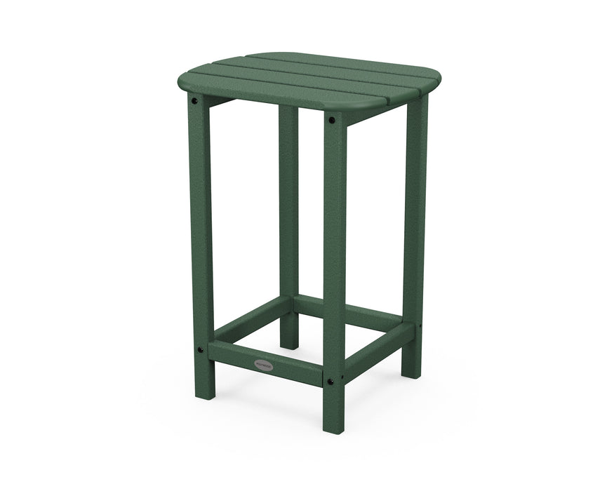 POLYWOOD South Beach 26" Counter Side Table in Green