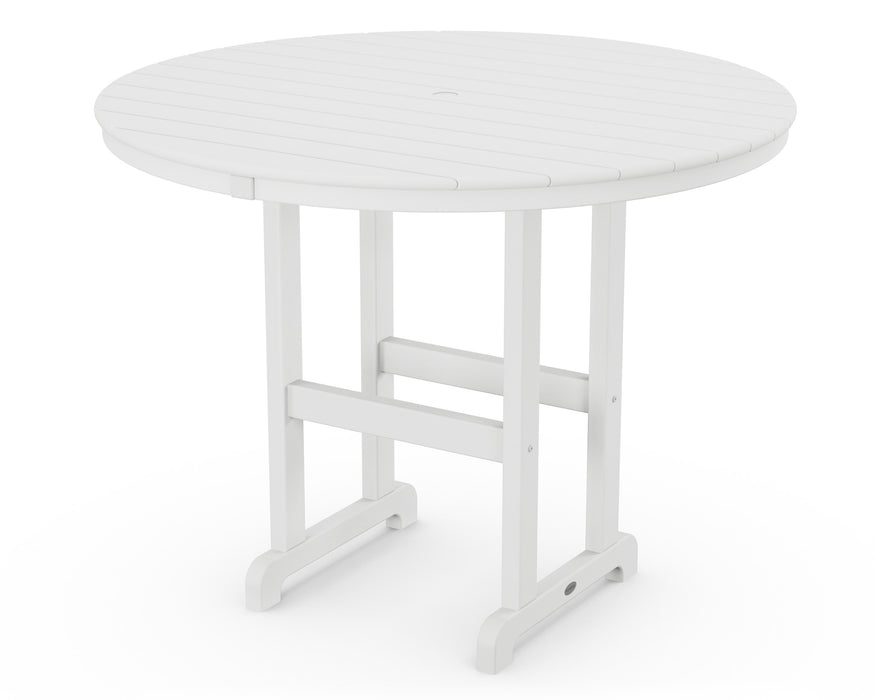 POLYWOOD Round 48" Counter Table in White