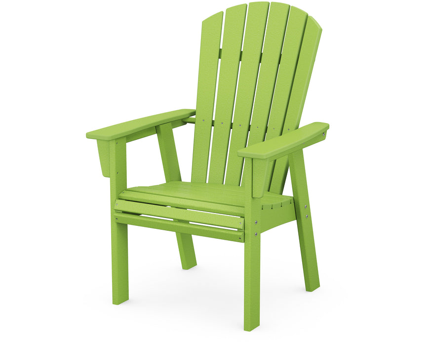 POLYWOOD Nautical Curveback Adirondack Dining Chair in Lime