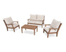 POLYWOOD Braxton 4-Piece Deep Seating Chair Set in