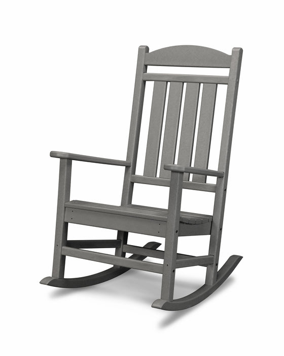POLYWOOD Presidential Rocking Chair in Slate Grey