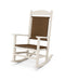 POLYWOOD Presidential Woven Rocking Chair in Sand / Tigerwood