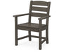 POLYWOOD Lakeside Dining Arm Chair in Vintage Coffee
