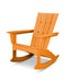 POLYWOOD Quattro Adirondack Rocking Chair in Tangerine