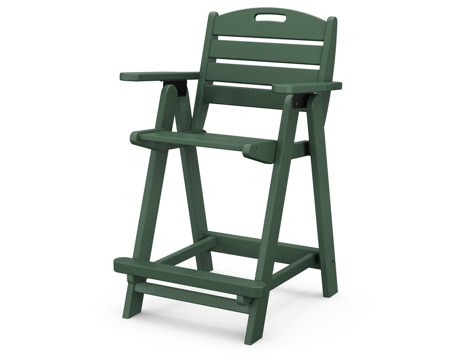 POLYWOOD Nautical Counter Chair in Green