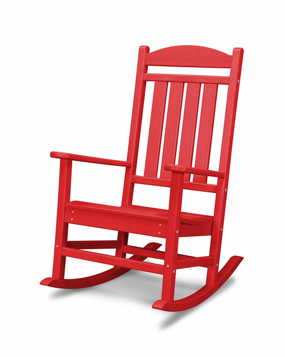 POLYWOOD Presidential Rocking Chair in Sunset Red