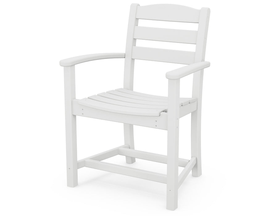POLYWOOD La Casa Café Dining Arm Chair in White