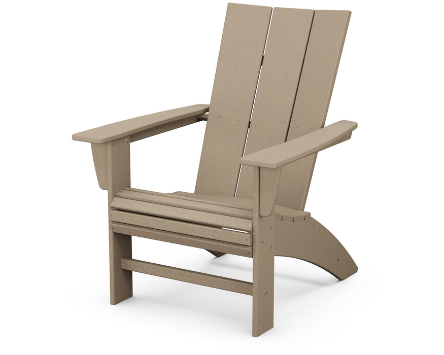 POLYWOOD® Modern Curveback Adirondack Chair in Vintage Sahara